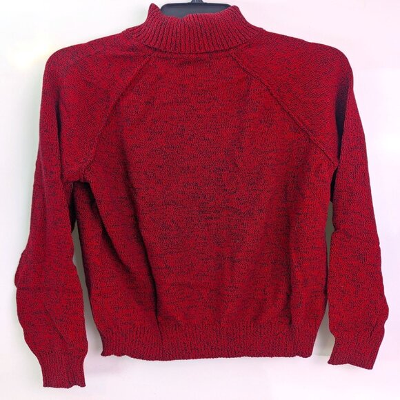 NEW Karen Scott Jersey sweater Turtle Neck -size XL -Color new red amore - Picture 2 of 9